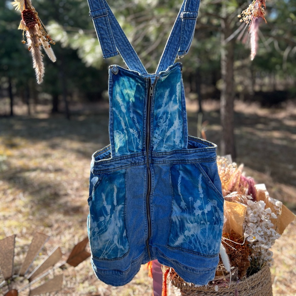 Blue Denim Overall skirt